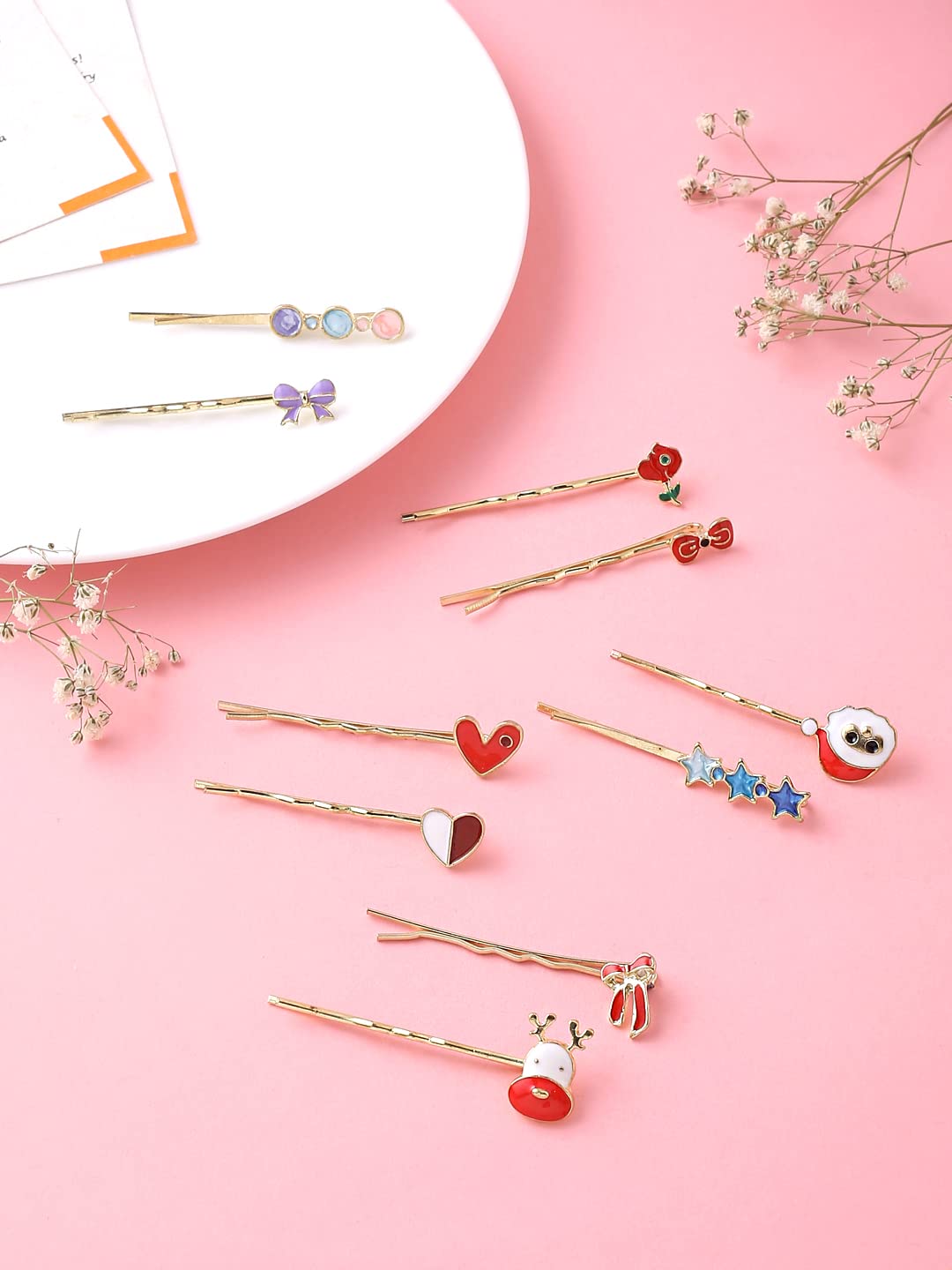 10 Pcs Bob Charm Hairpins, Hair Accessories
